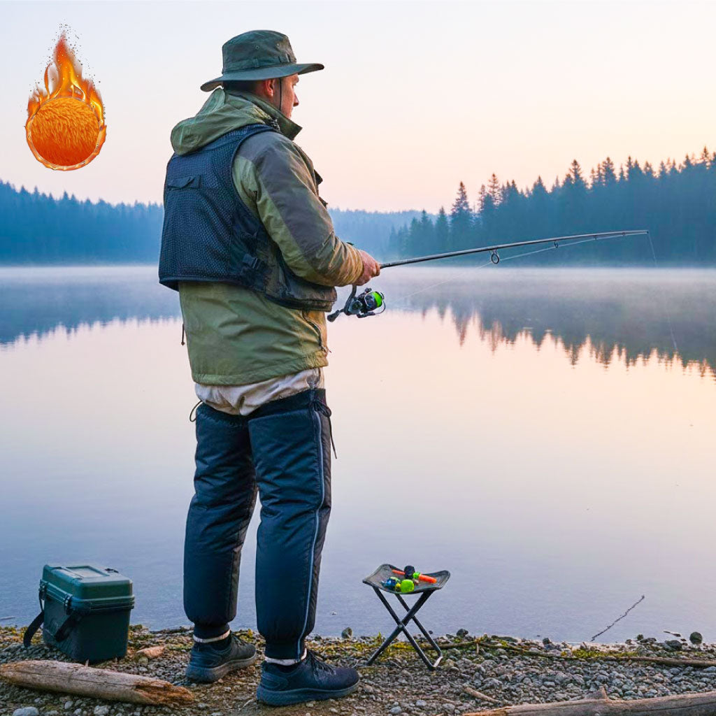 Pantalon Coupe-Vent Hiver Doublé Polaire