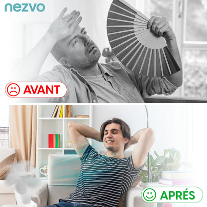 Mini Ventilateur Portable Multifonction Avec Lampe Torche & Batterie de Secours !