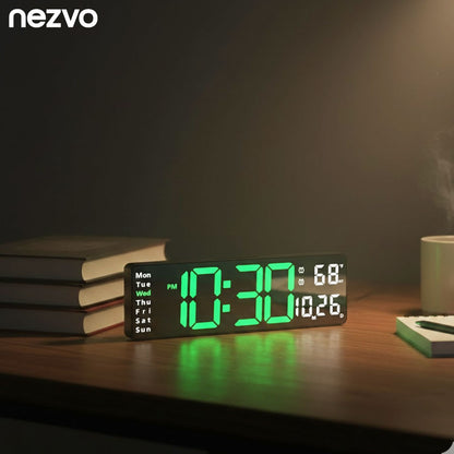 Horloge Réveil Digitale LED Grand Affichage