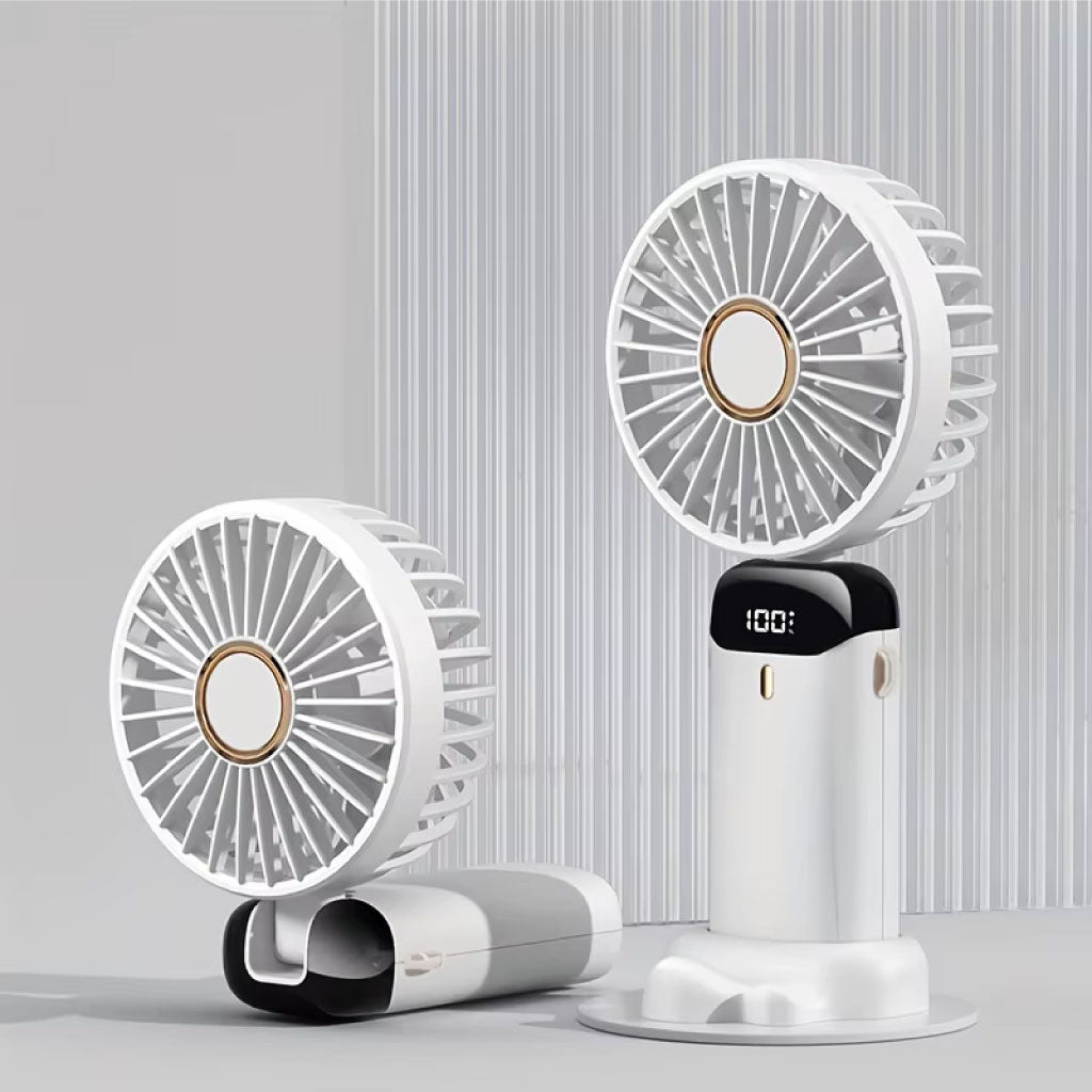 Mini Ventilateur LED Portatif avec 5 Vitesses