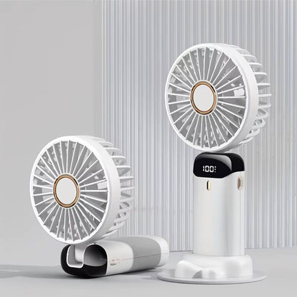 Mini Ventilateur LED Portatif avec 5 Vitesses