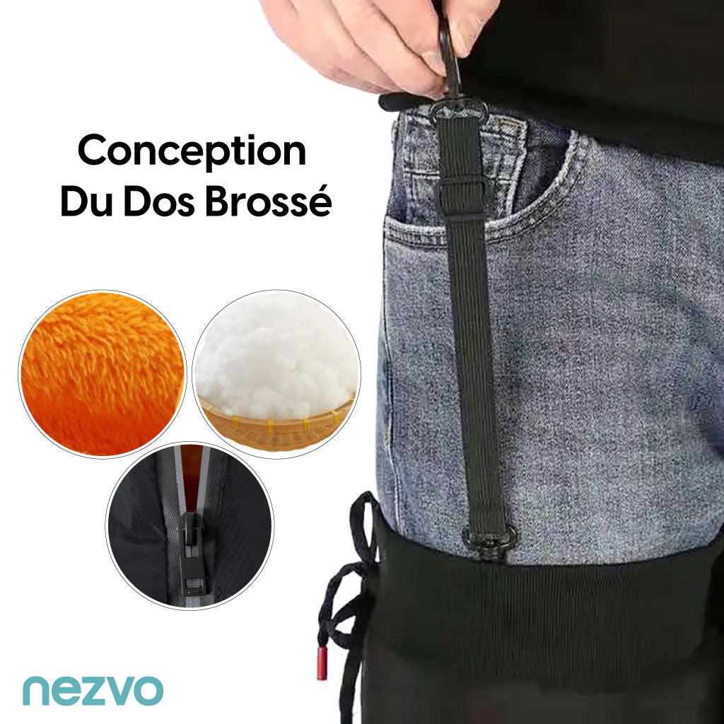 Pantalon Coupe-Vent Hiver Doublé Polaire