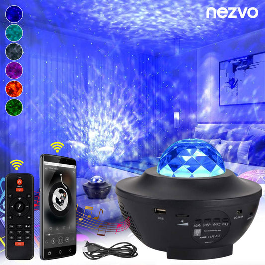 Projecteur LED Galaxie avec Haut-Parleur Bluetooth