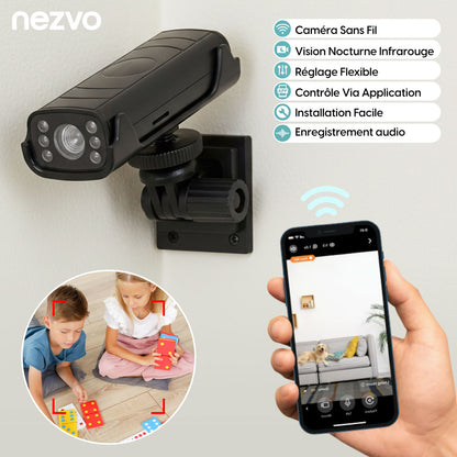 Caméra de Surveillance Sans Fil Intelligente