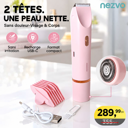 Tondeuse Beauté 2-en-1 – Visage & Corps
