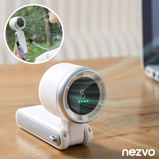 Ventilateur de Poche Intelligent – Écran LED et Design Pliable