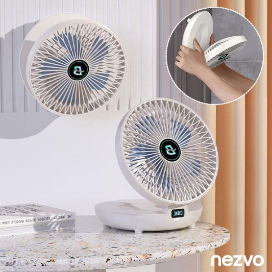 Ventilateur Réglable à Suspension Pliable Électrique et Sans Fil