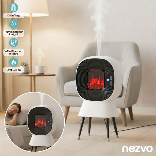 Chauffage Électrique Intelligent avec Bluetooth & Humidificateur
