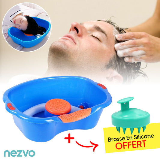 Lavabo Portable Pour Personnes Alitées, Shampoing, Soins Et Confort