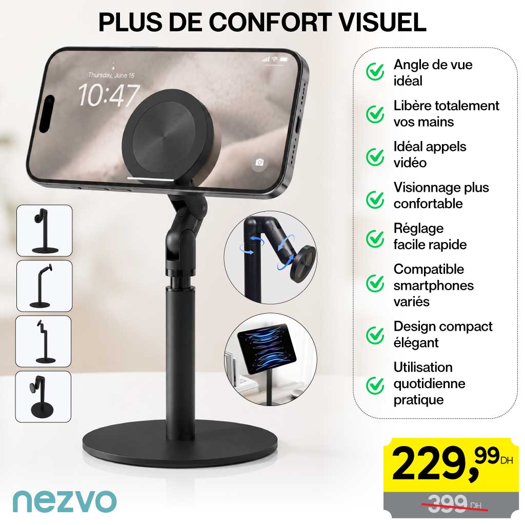 Support de Téléphone Ajustable