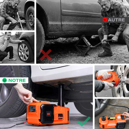 Cric électrique avec pompe à air intégrée
