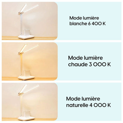 Lampe de Bureau LED Rechargeable – Pliable & Multifonction