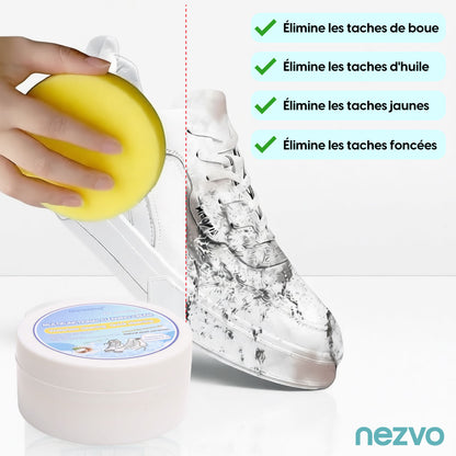 Nettoyeur Magique Ultra-Blanchissant pour Chaussures Avec Éponge Applicatrice
