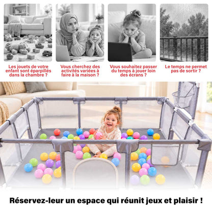 Parc bébé : petit terrain de jeux à la maison