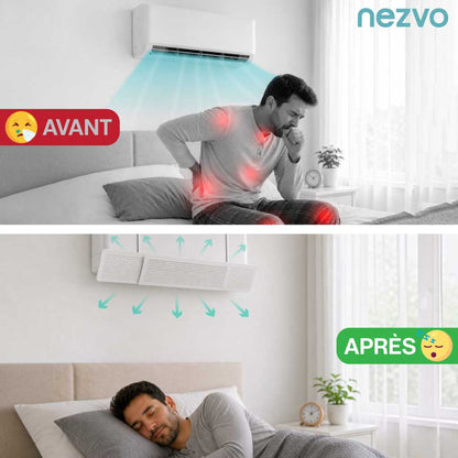 Déflecteur de Vent Réglable pour Climatiseur