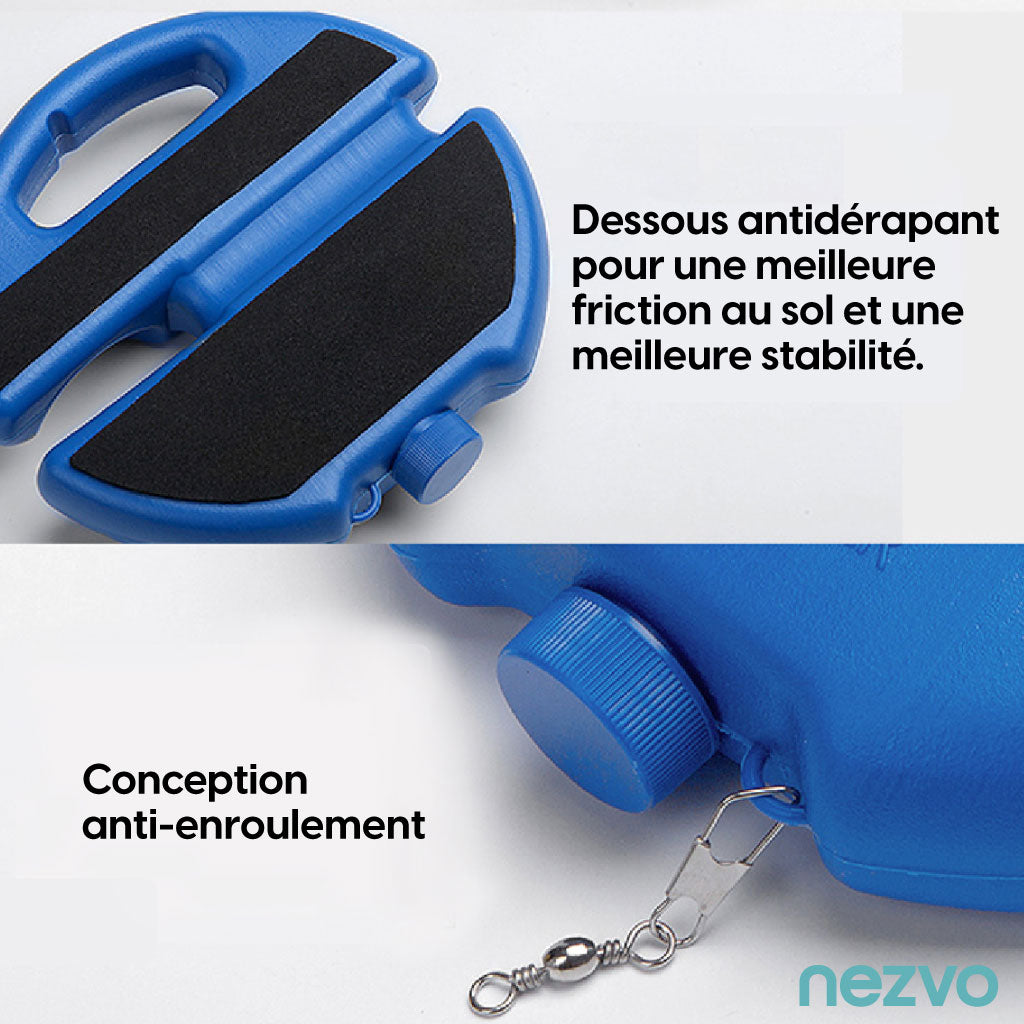 Entraîneur De Tennis Portable – Base Antidérapante Avec Balle & Cordon Élastique !
