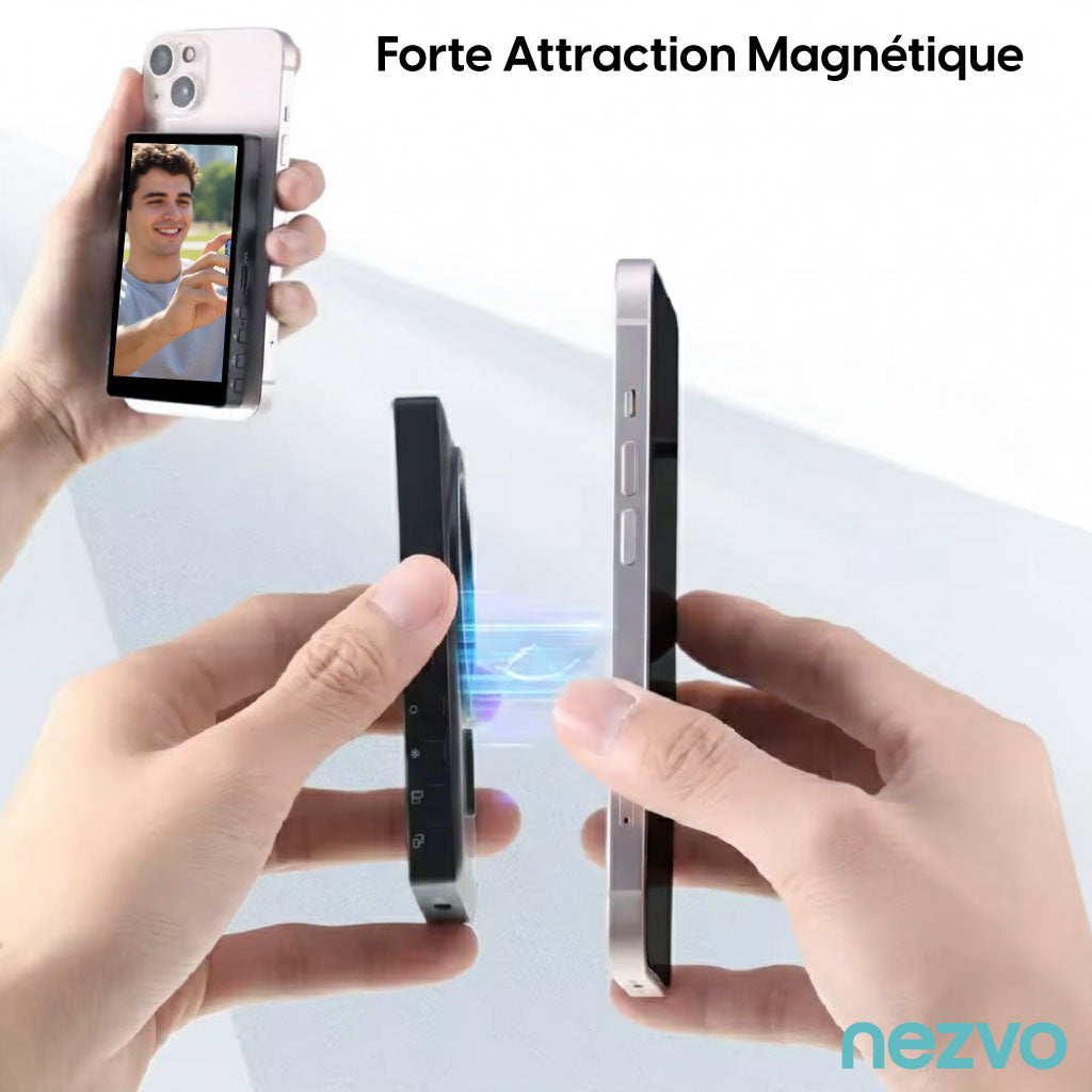 Écran Selfie Magnétique  – Pour iPhone Et Android