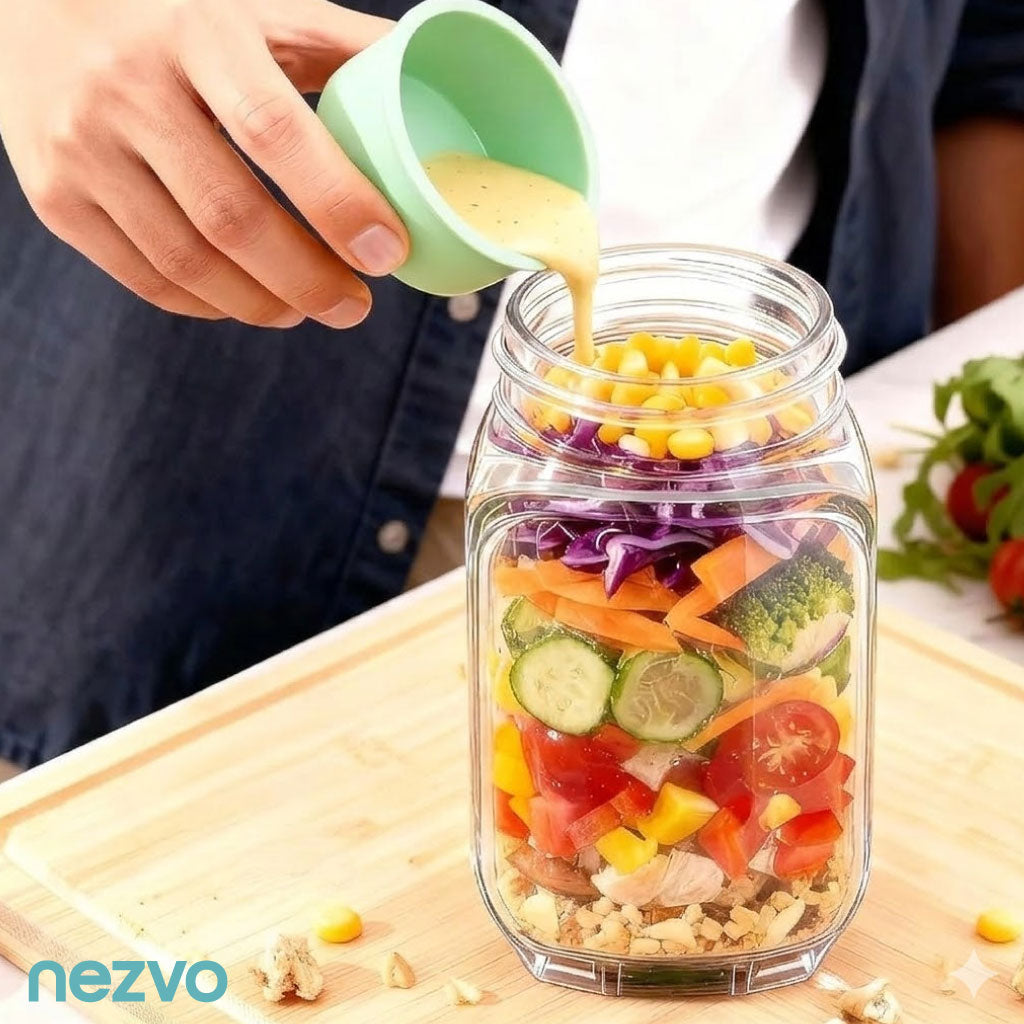 Bocal à Salade Pratique