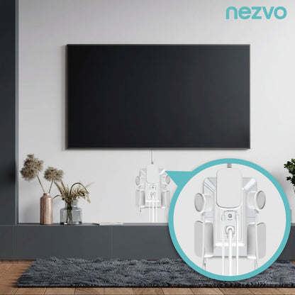 Multiprise Murale 6 Prises + 3 Ports USB avec Veilleuse Tactile