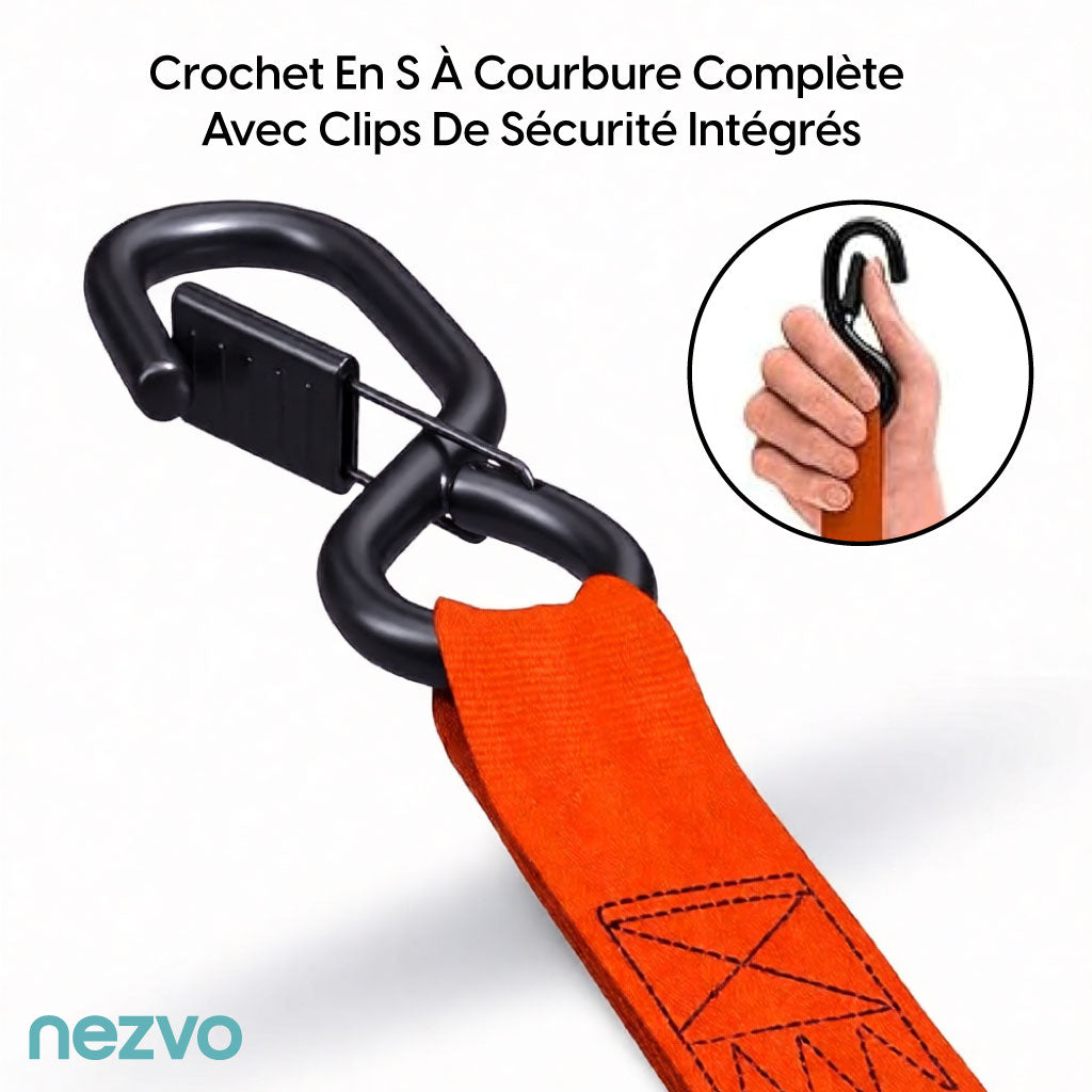 Sangles à Cliquet Rétractables