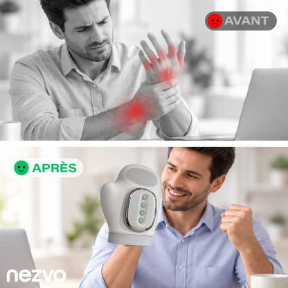 Masseur de Main Électrique Chauffant – Doigts, Paume & Poignet