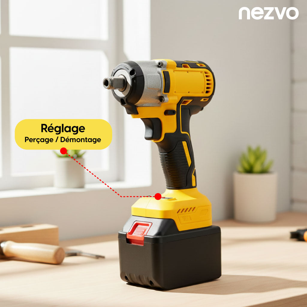 Perceuse-Visseuse Sans Fil Professionnelle avec Coffret Complet