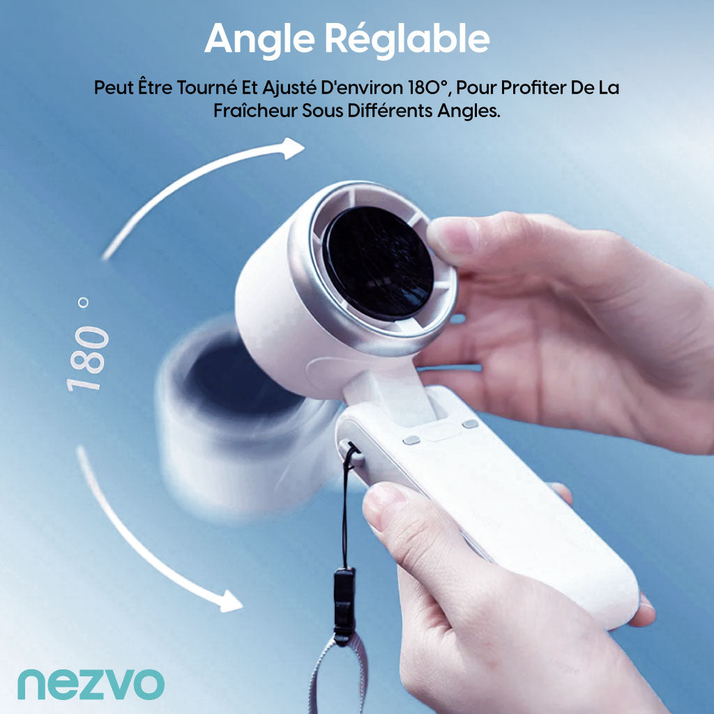 Ventilateur de Poche Intelligent – Écran LED et Design Pliable