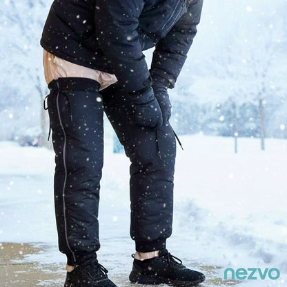 Pantalon Coupe-Vent Hiver Doublé Polaire