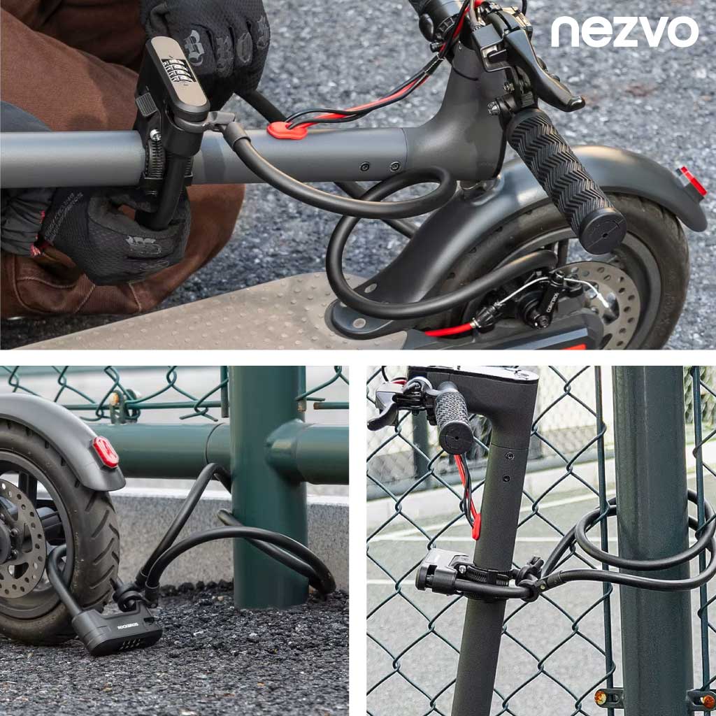 Antivol 2-en-1 à Code – Trottinette & Vélo