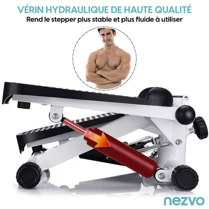 Mini Stepper de Fitness avec Élastiques de Résistance