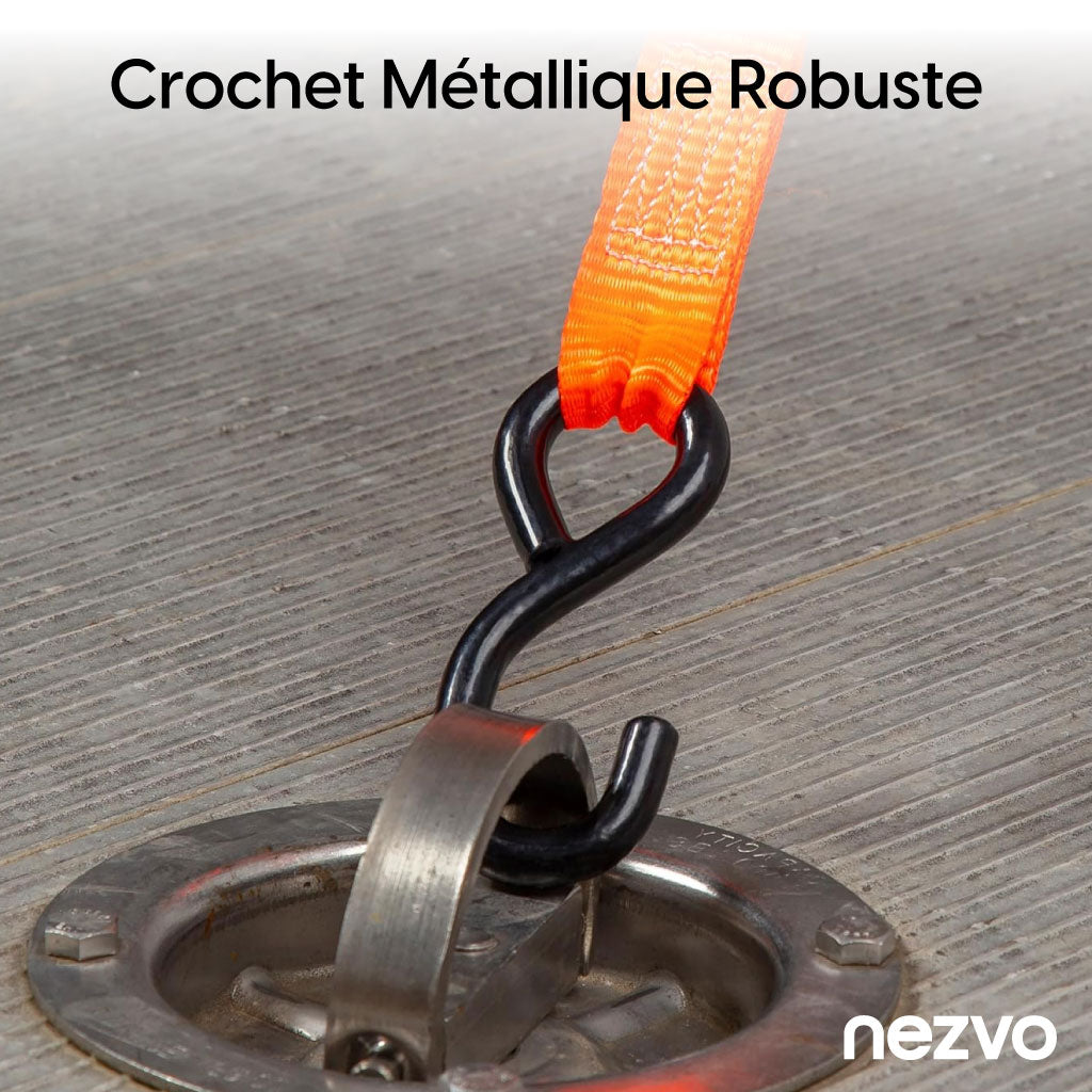 Sangles à Cliquet Rétractables