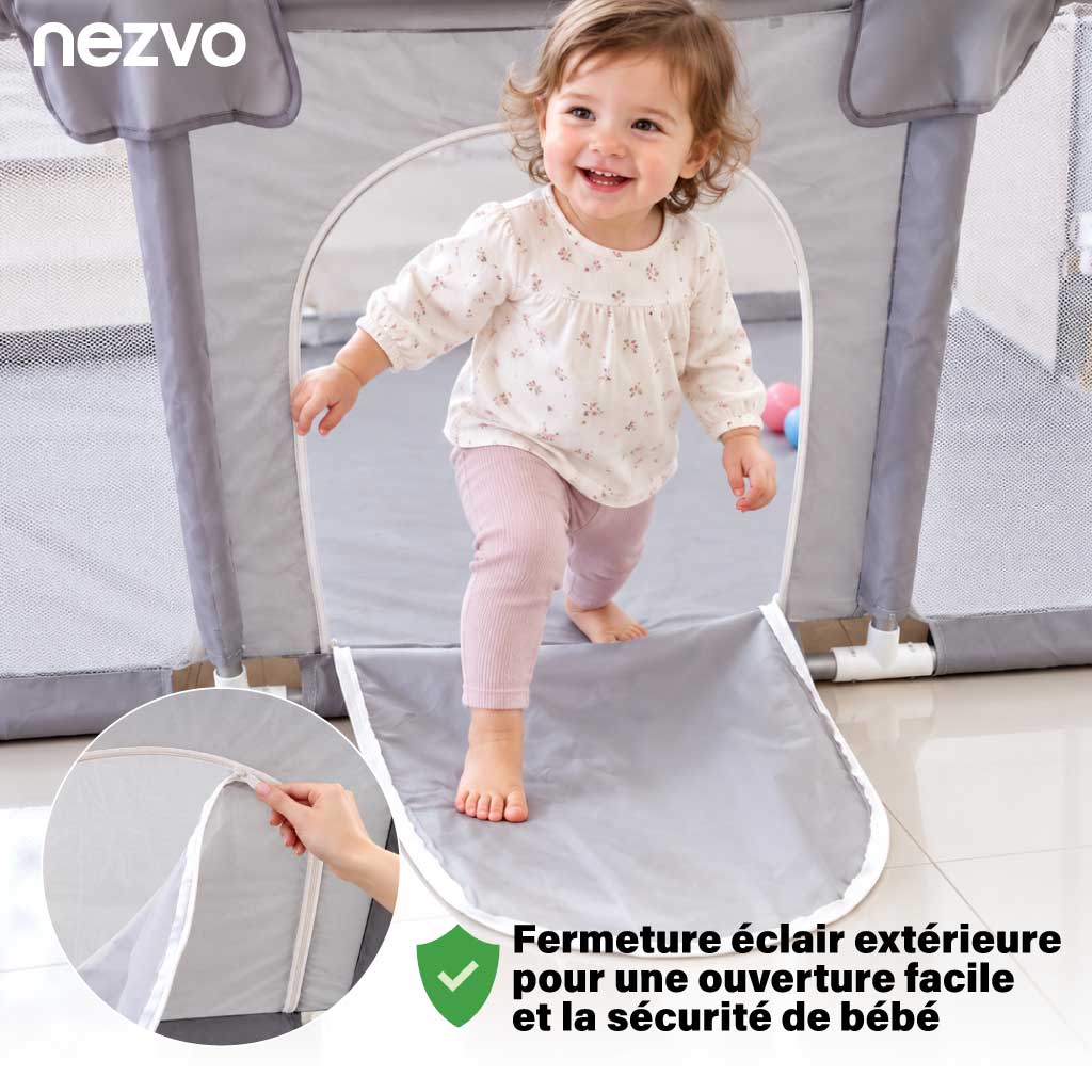 Parc bébé : petit terrain de jeux à la maison