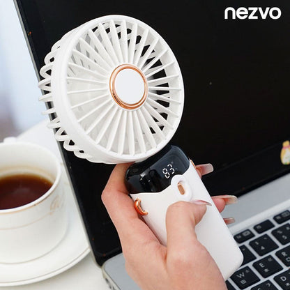 Mini Ventilateur LED Portatif avec 5 Vitesses