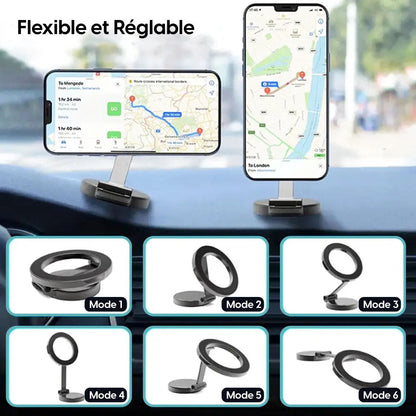 Support Téléphone Universel – Fixation Voiture & Bureau !
