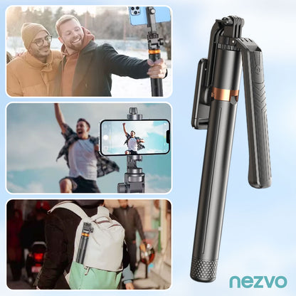 Perche Selfie Sans Fil, Rotation 360° Et Trépied Intégré