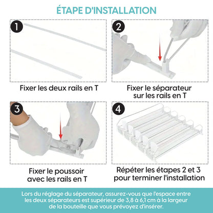 Support Distributeur de Boissons – 5 Rangées Ajustables