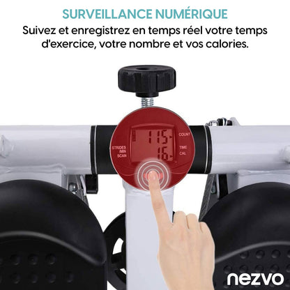 Mini Stepper de Fitness avec Élastiques de Résistance