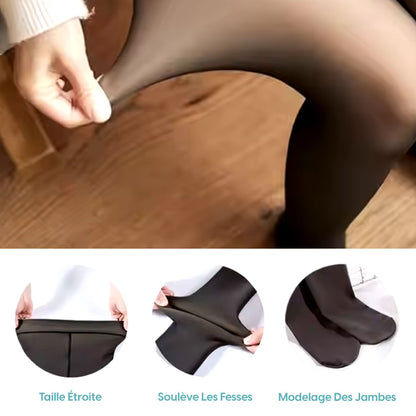 Collants Thermiques Cachemire Ultra-Chaud