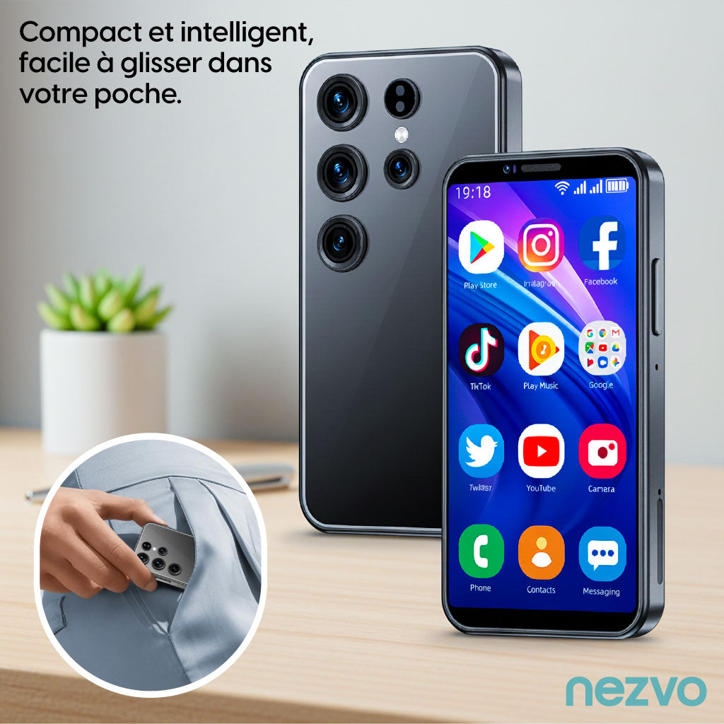 Smartphone S24 Ultra Mini – Élégant, Compact et Pratique