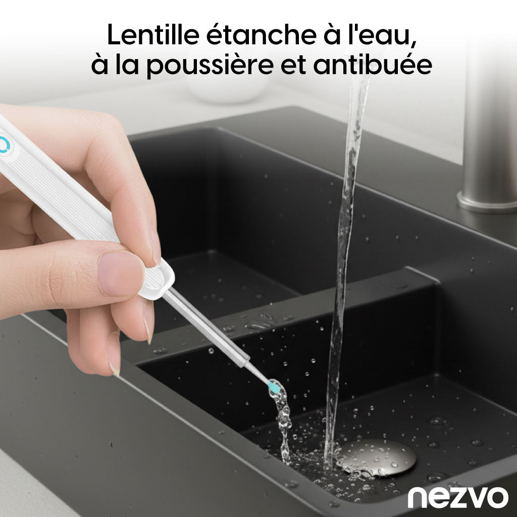 Caméra d’Oreille WiFi avec Nettoyeur Intelligent