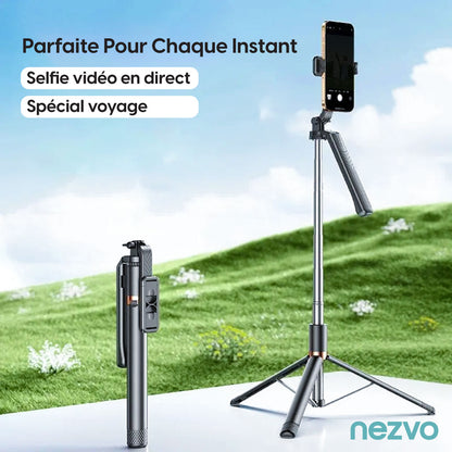 Perche Selfie Sans Fil, Rotation 360° Et Trépied Intégré
