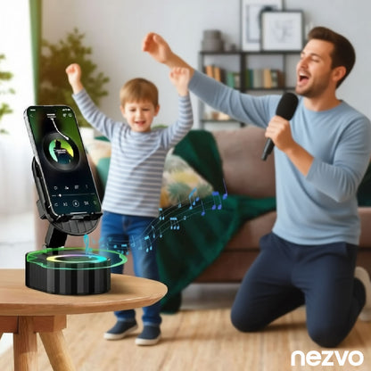 Support de Téléphone Multifonction – Enceinte Bluetooth & Power Bank Intégrés