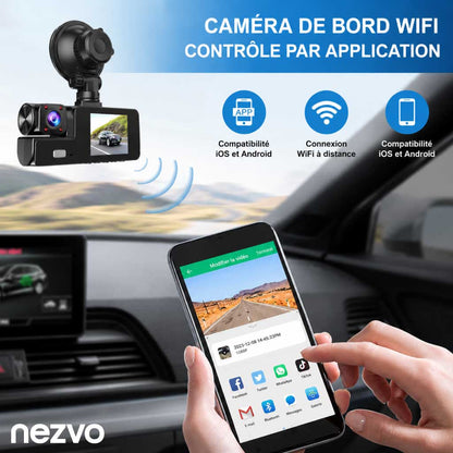 Caméra Embarquée Double Objectif pour Voiture