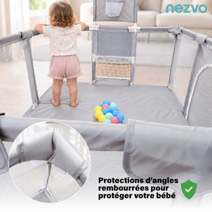 Parc bébé : petit terrain de jeux à la maison