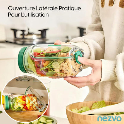 Bocal à Salade Pratique