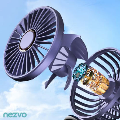 Mini Ventilateur LED Portatif avec 5 Vitesses