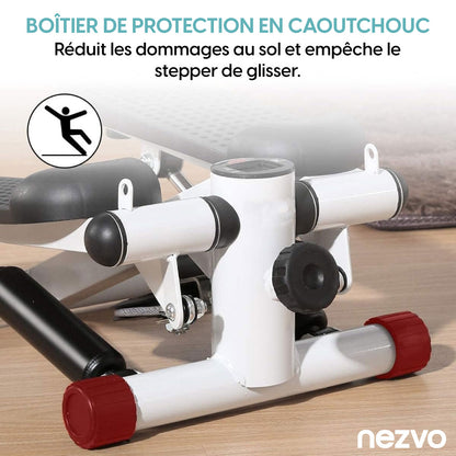 Mini Stepper de Fitness avec Élastiques de Résistance