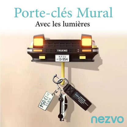 Porte-Clés Mural Voiture – Support Original avec Crochets
