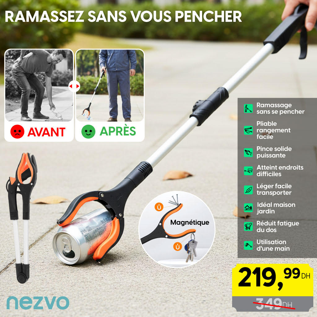 Pince Ramasse-Déchets Pliante