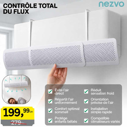 Déflecteur de Vent Réglable pour Climatiseur